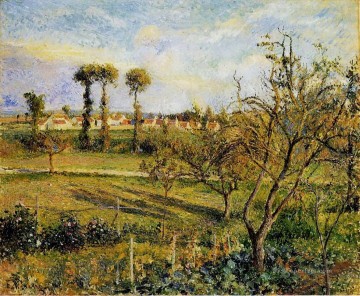 Atardecer en Valhermeil cerca de Pontoise 1880 Camille Pissarro Pinturas al óleo